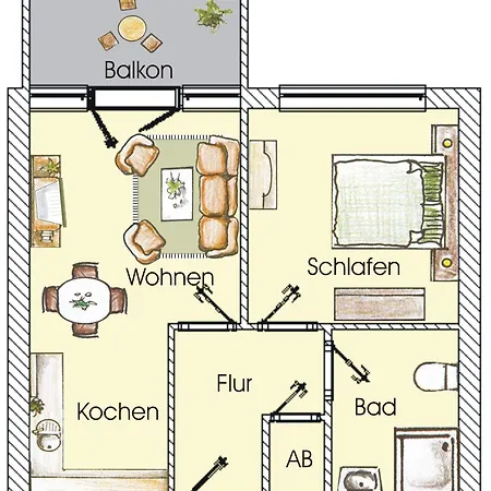Brise Duenenhaus Christa App 06 Apartmán *